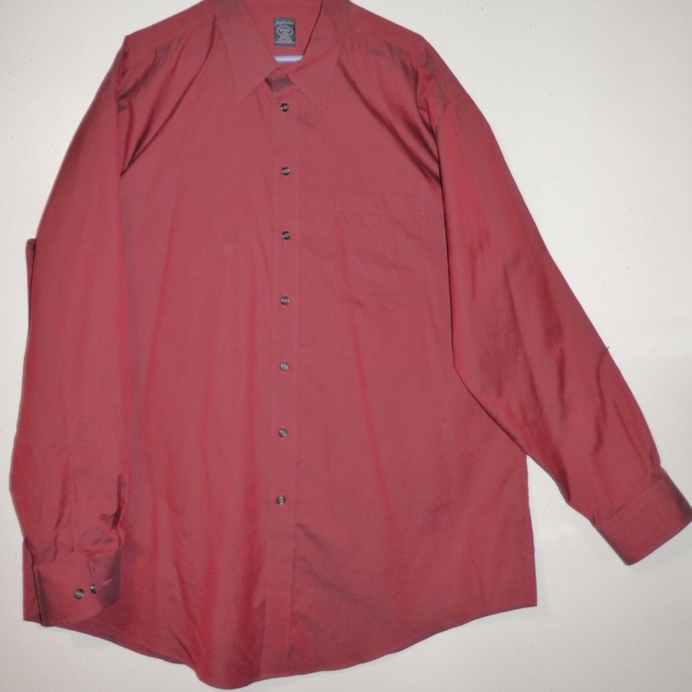 NWOT Joseph & Feiss 18Tall Red Button Shirt D371